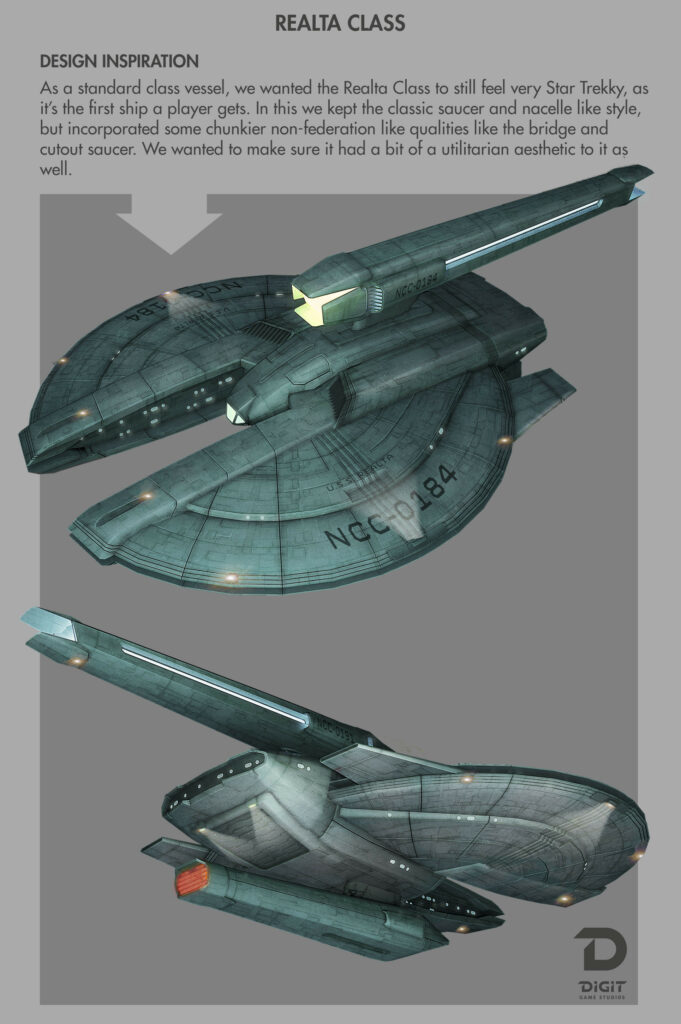 Realta class starship (Direction by Denman Rooke. 3D concept by DIGIT)